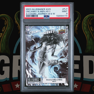2023 UD Marvel Allegiance Avengers vs X-Men A Cosmic Journey Card PJ7 Uncanny X-Men (1963) #511 Black & White PSA 9