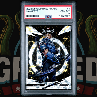 2025 Kakawow Phantom Marvel Rivals Card 8 Hawkeye PSA 10