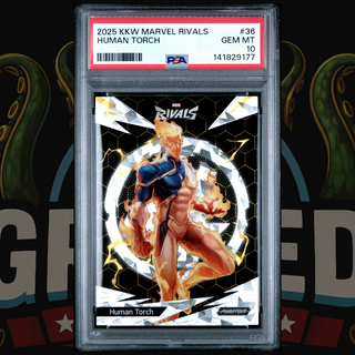 2025 Kakawow Phantom Marvel Rivals Card 36 Human Torch PSA 10
