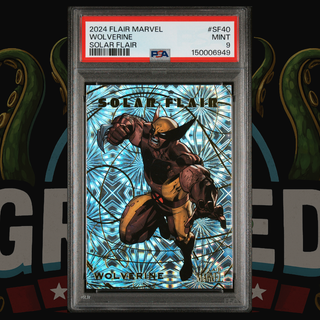 2024 UD Marvel Flair Solar Flair Card SF40 Wolverine SSP PSA 9