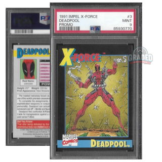1991 Impel X-Force Promo Card 3 Deadpool PSA 9