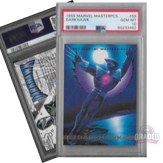 1993 Marvel Masterpieces Card 59 Darkhawk PSA 10