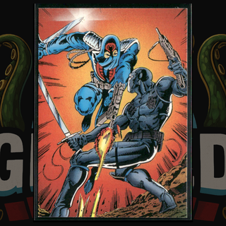 1994 Comic Images G.I. Joe 30th Salute #41 Snake Eyes Cover Card 150 Cobra Commander