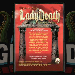 1994 Lady Death Series I Card 41 Lady Death Swimsuit 1 Premium Edition Factory Set Holochrome