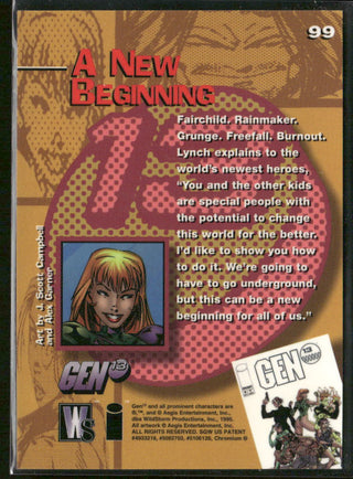 1995 Gen 13 Chromium Series 1 Card 99 A New Beginning (J Scott Campbell)