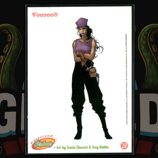 1997 Wildstorm Stickers 20 Voodoo WildCATs (Travis Charest)
