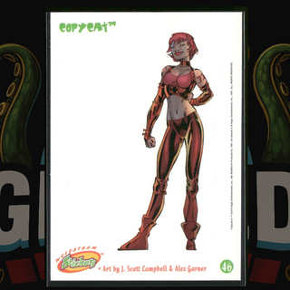 1997 Wildstorm Stickers 46 Copycat Gen 13 DV8 (J Scott Campbell)