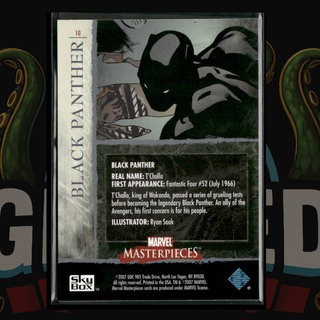 2007 UD Marvel Masterpieces Card 10 Black Panther