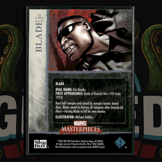 2007 UD Marvel Masterpieces Card 12 Blade