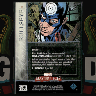 2007 UD Marvel Masterpieces Card 14 Bullseye