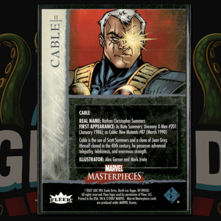2007 UD Marvel Masterpieces Card 15 Cable Foil