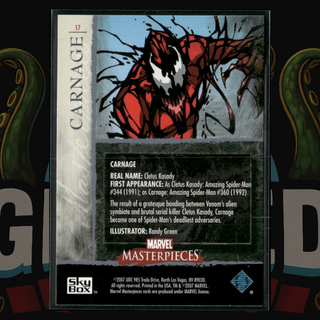 2007 UD Marvel Masterpieces Card 17 Carnage