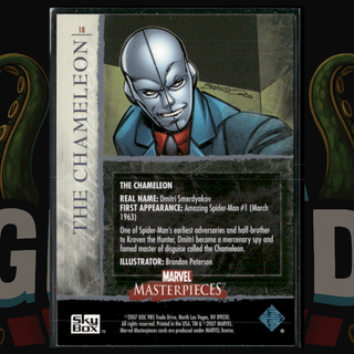 2007 UD Marvel Masterpieces Card 18 The Chameleon