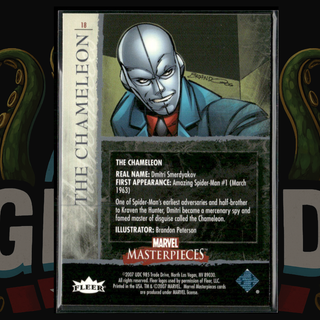 2007 UD Marvel Masterpieces Card 18 The Chameleon Foil