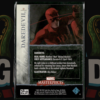 2007 UD Marvel Masterpieces Card 22 Daredevil