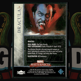 2007 UD Marvel Masterpieces Card 27 Dracula Foil