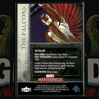 2007 UD Marvel Masterpieces Card 29 The Falcon Foil