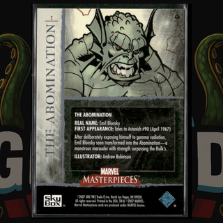 2007 UD Marvel Masterpieces Card 2 The Abomination