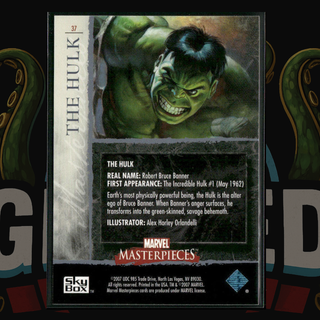 2007 UD Marvel Masterpieces Card 37 The Hulk