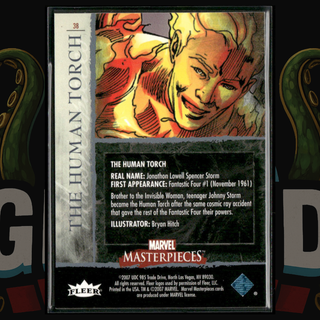 2007 UD Marvel Masterpieces Card 38 The Human Torch Foil
