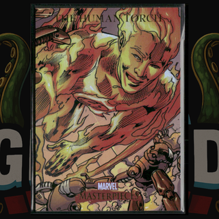 2007 UD Marvel Masterpieces Card 38 The Human Torch Foil