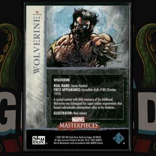 2007 UD Marvel Masterpieces Card 90 Wolverine