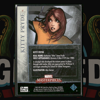 2007 UD Marvel Masterpieces Card 47 Kitty Pryde