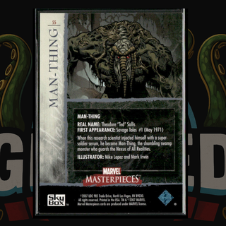 2007 UD Marvel Masterpieces Card 55 Man-Thing