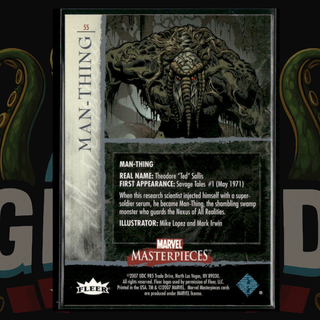 2007 UD Marvel Masterpieces Card 55 Man-Thing Foil