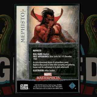 2007 UD Marvel Masterpieces Card 56 Mephisto