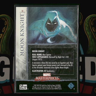 2007 UD Marvel Masterpieces Card 58 Moon Knight