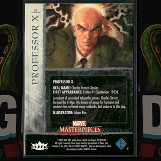 2007 UD Marvel Masterpieces Card 63 Professor X Foil