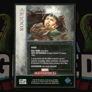 2007 UD Marvel Masterpieces Card 69 Rogue