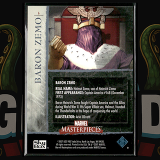 2007 UD Marvel Masterpieces Card 6 Baron Zemo
