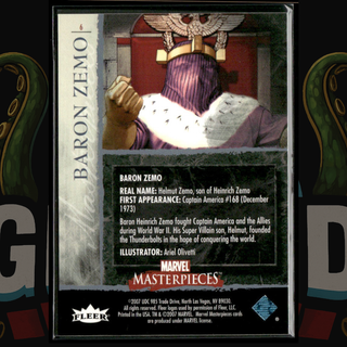 2007 UD Marvel Masterpieces Card 6 Baron Zemo Foil