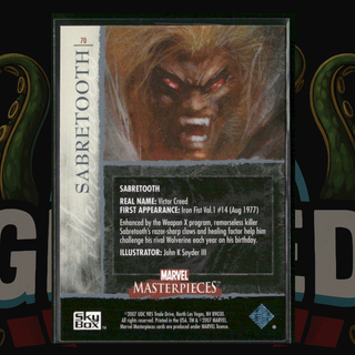 2007 UD Marvel Masterpieces Card 70 Sabretooth