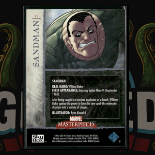 2007 UD Marvel Masterpieces Card 71 Sandman