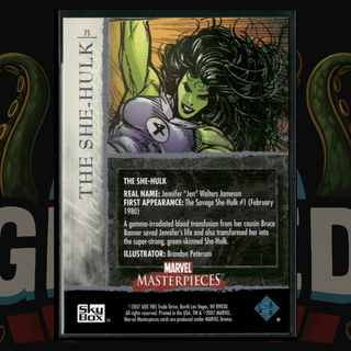 2007 UD Marvel Masterpieces Card 75 She-Hulk