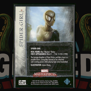2007 UD Marvel Masterpieces Card 78 Spider-Girl