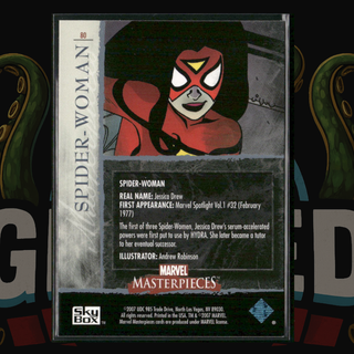 2007 UD Marvel Masterpieces Card 80 Spider-Woman