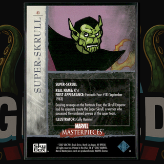 2007 UD Marvel Masterpieces Card 83 Super-Skrull