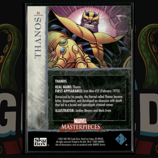 2007 UD Marvel Masterpieces Card 84 Thanos