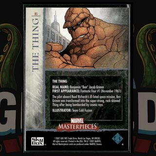2007 UD Marvel Masterpieces Card 85 The Thing