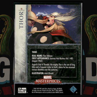 2007 UD Marvel Masterpieces Card 86 Thor