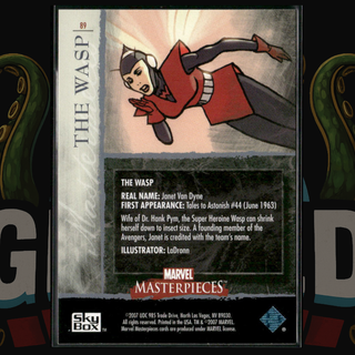 2007 UD Marvel Masterpieces Card 89 Wasp