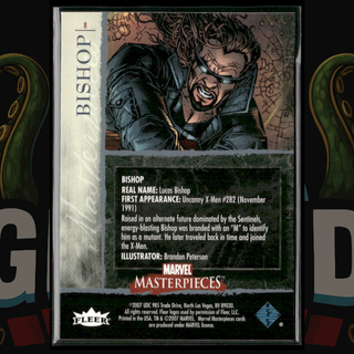 2007 UD Marvel Masterpieces Card 8 Bishop Foil