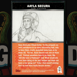 2010 Topps Star Wars Galaxy Series 5 Card 15 Aayla Secura Allison Sohn