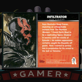 2010 Topps Star Wars Galaxy Series 5 Card 26 Infiltrator (Darth Maul)