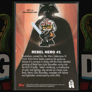2010 Topps Star Wars Galaxy Series 5 Card 63 Rebel Hero #1 Luke Skywalker