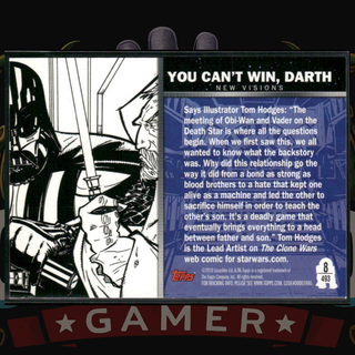 2010 Topps Star Wars Galaxy Series 5 Card 8 You Can't Win, Darth